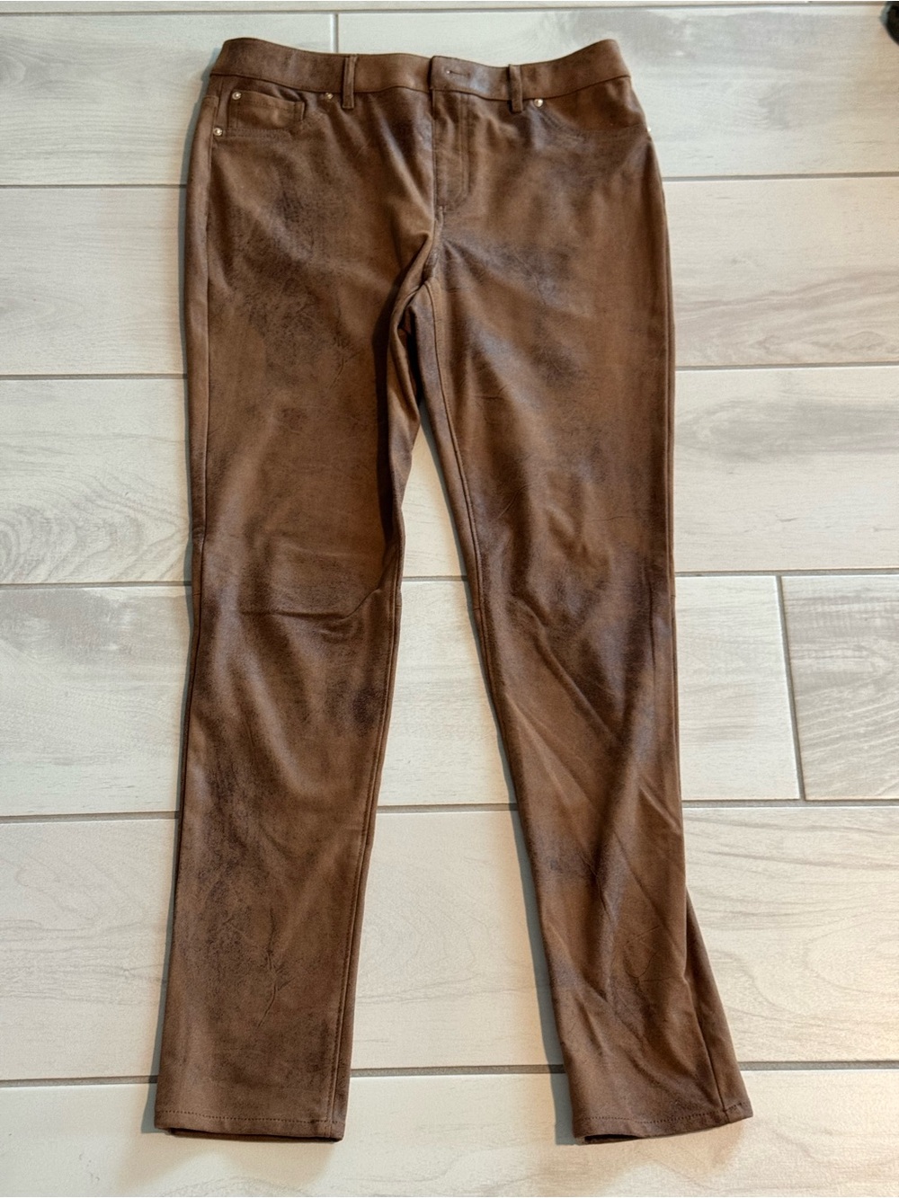 Chico's Kids Faux-Suede Leggings in Brown